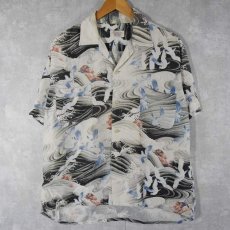 画像1: 60's PENNEY'S JAPAN製 レーヨンアロハシャツ L (1)