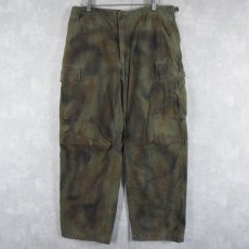 画像1: 60's U.S.ARMY "グリーンベレー特殊迷彩" ジャングルファティーグパンツ 4th  LONG MEDIUM (1)