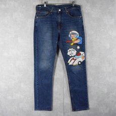 画像1: Levi's 511 "マッハGOGOGO" ハンドペイント デニムパンツ W34 (1)