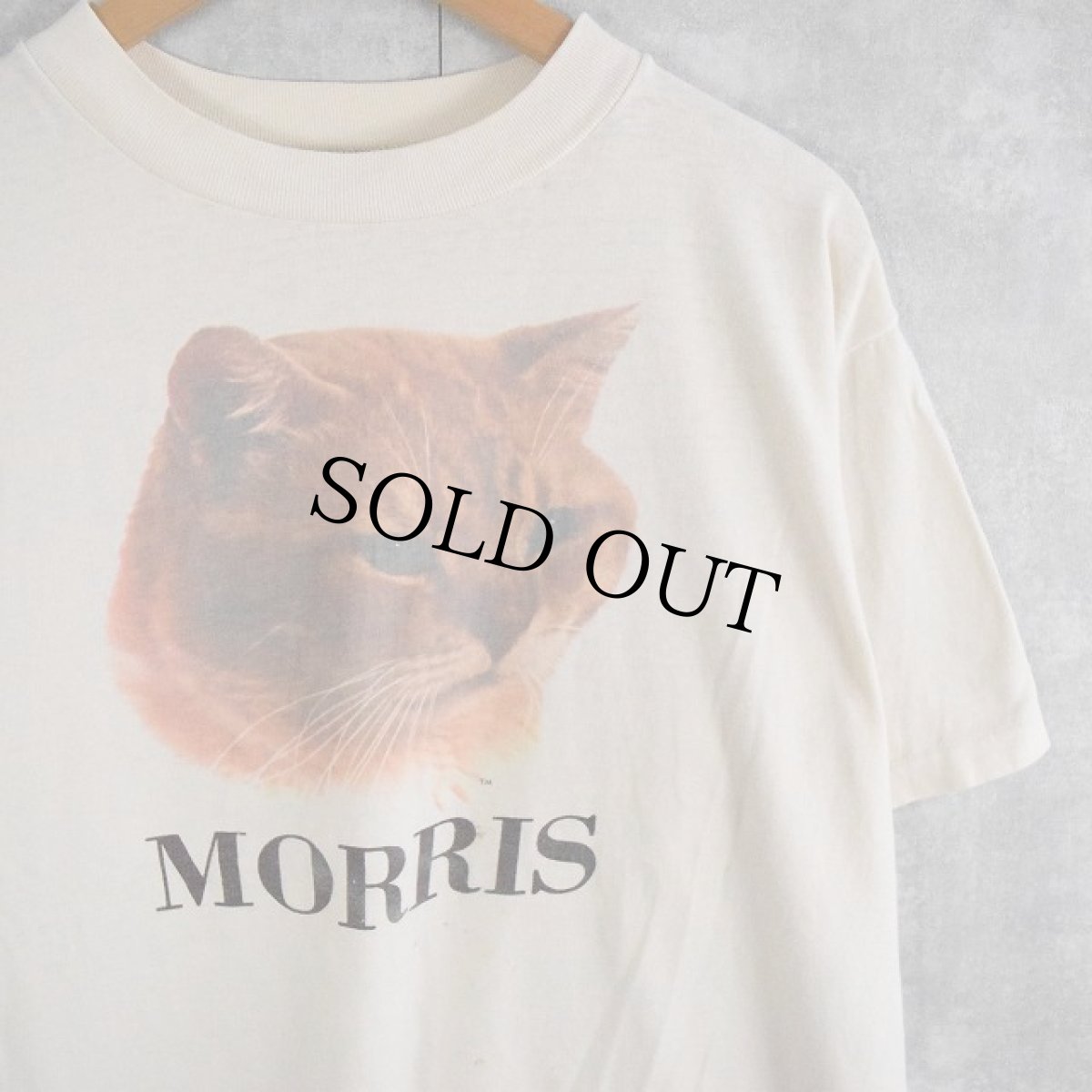 画像1: 90's "MORRIS" 猫プリントTシャツ (1)