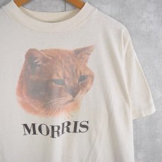 画像1: 90's "MORRIS" 猫プリントTシャツ (1)