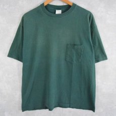 画像1: 90's GAP USA製 ポケットTシャツ GREEN XL (1)