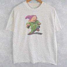 画像1: 90's Disney 七人の小人 "DOPEY" キャラクタープリントTシャツ (1)