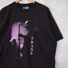 画像1: John Coltrane USA製 サックスプレーヤーTシャツ XL (1)