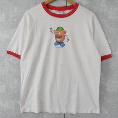 画像2: 90's TOYSTORY Mr. Potato Head USA製 キャラクターリンガーTシャツ L (2)