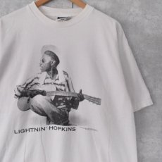 画像1: LIGHTNIN' HOPKINS USA製 ブルースミュージシャンTシャツ XL (1)