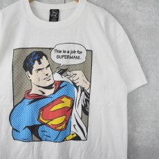 画像1: 90's SUPERMAN USA製 アメコミ キャラクタープリントTシャツ XL (1)