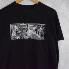 画像1: 2000's PABLO PICASSO "Guernica" アートプリントTシャツ BLACK (1)
