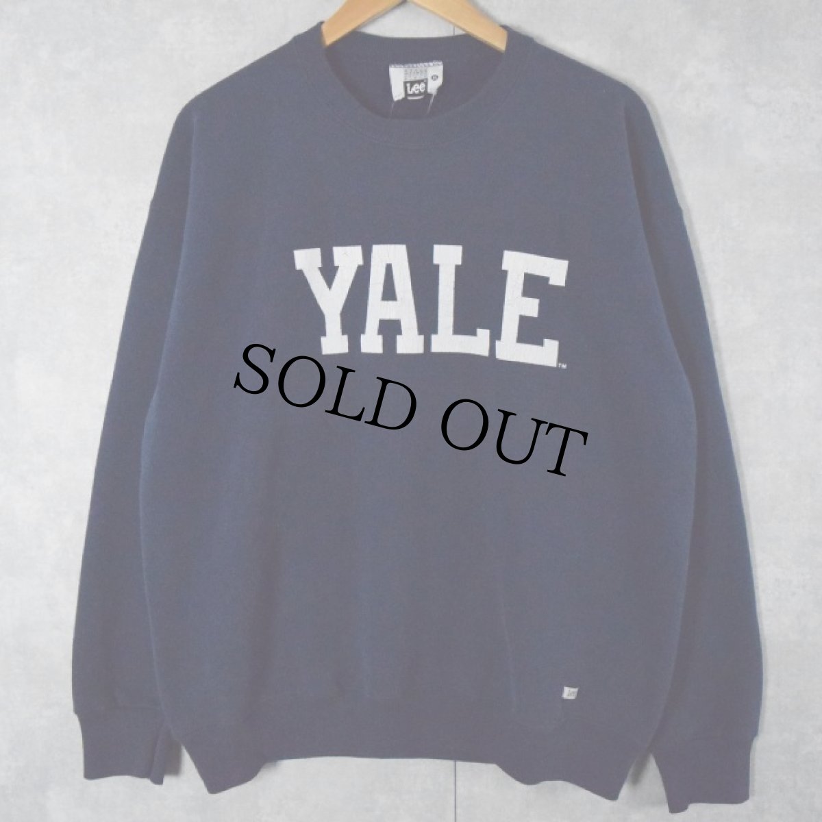 画像1: 90's Lee USA製 HEAVY WEIGHT COTTON BLEND "YALE" スウェット XL (1)