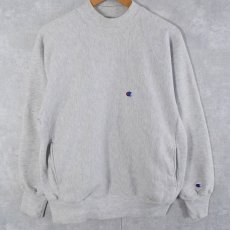 画像1: 90's Champion REVERSE WEAVE USA製 ラグランモックネックスウェット XL (1)