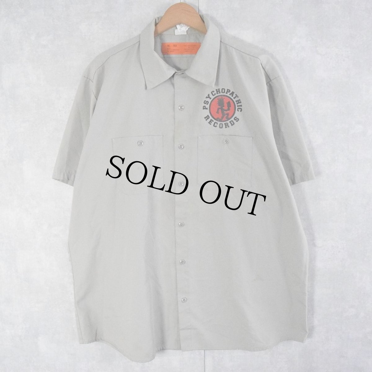画像2: Psychopathic Records ヒップホップレーベルシャツ XL (2)