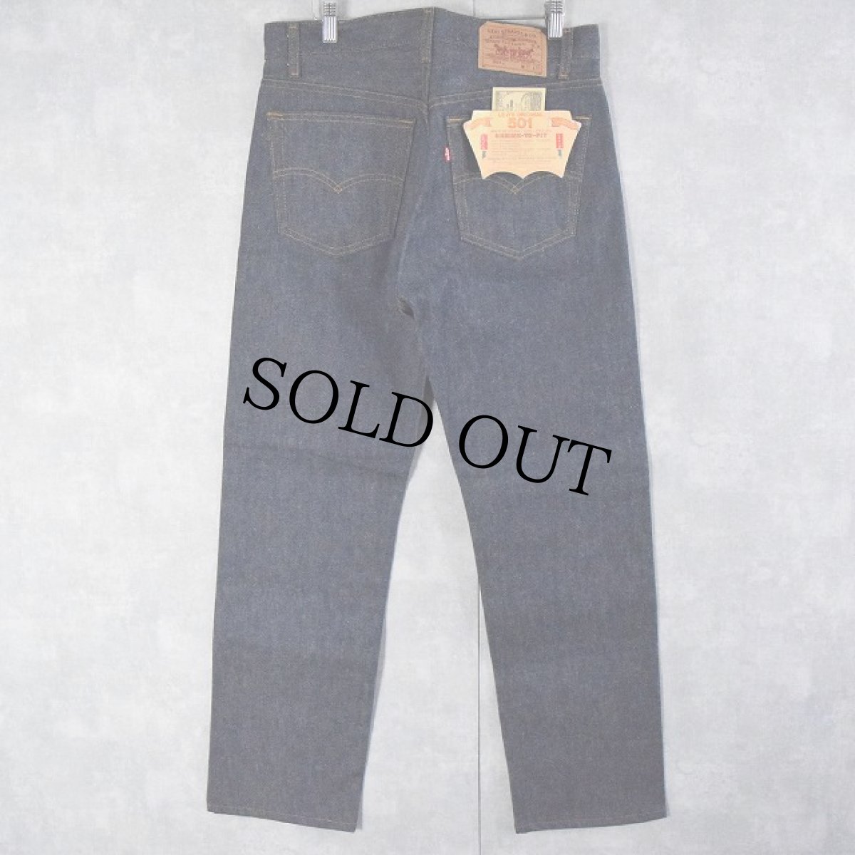 画像1: 90's Levi's 501 USA製 デニムパンツ フラッシャー付きDEADSTOCK W31 (1)