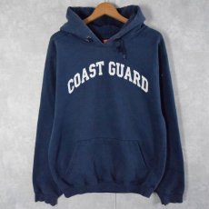 画像1: 90's COAST GUARD USA製 スウェットフーディー S (1)