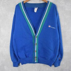 画像1: Champion USA製 スウェットカーディガン L (1)