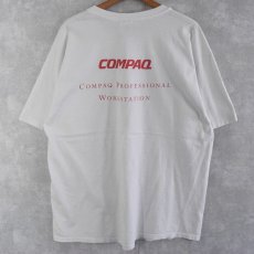 画像2: 90's COMPAQ "NEVER AGAIN WILL I SACRIFICE POWER..." コンピューター企業Tシャツ XL (2)