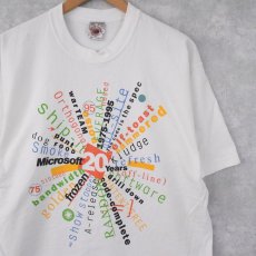 画像1: Microsoft 20Years USA製 コンピューター企業Tシャツ L (1)