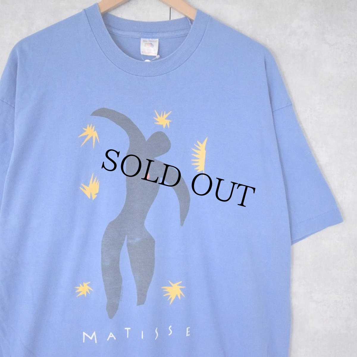 画像1: 90's Henri Matisse USA製 "JAZZ" アートプリントTシャツ XL (1)