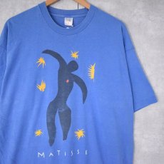 画像1: 90's Henri Matisse USA製 "JAZZ" アートプリントTシャツ XL (1)