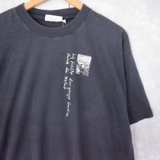 画像1: 90's Edvard Munch USA製 "ムンクの叫び" アートプリントTシャツ BLACK XXL (1)