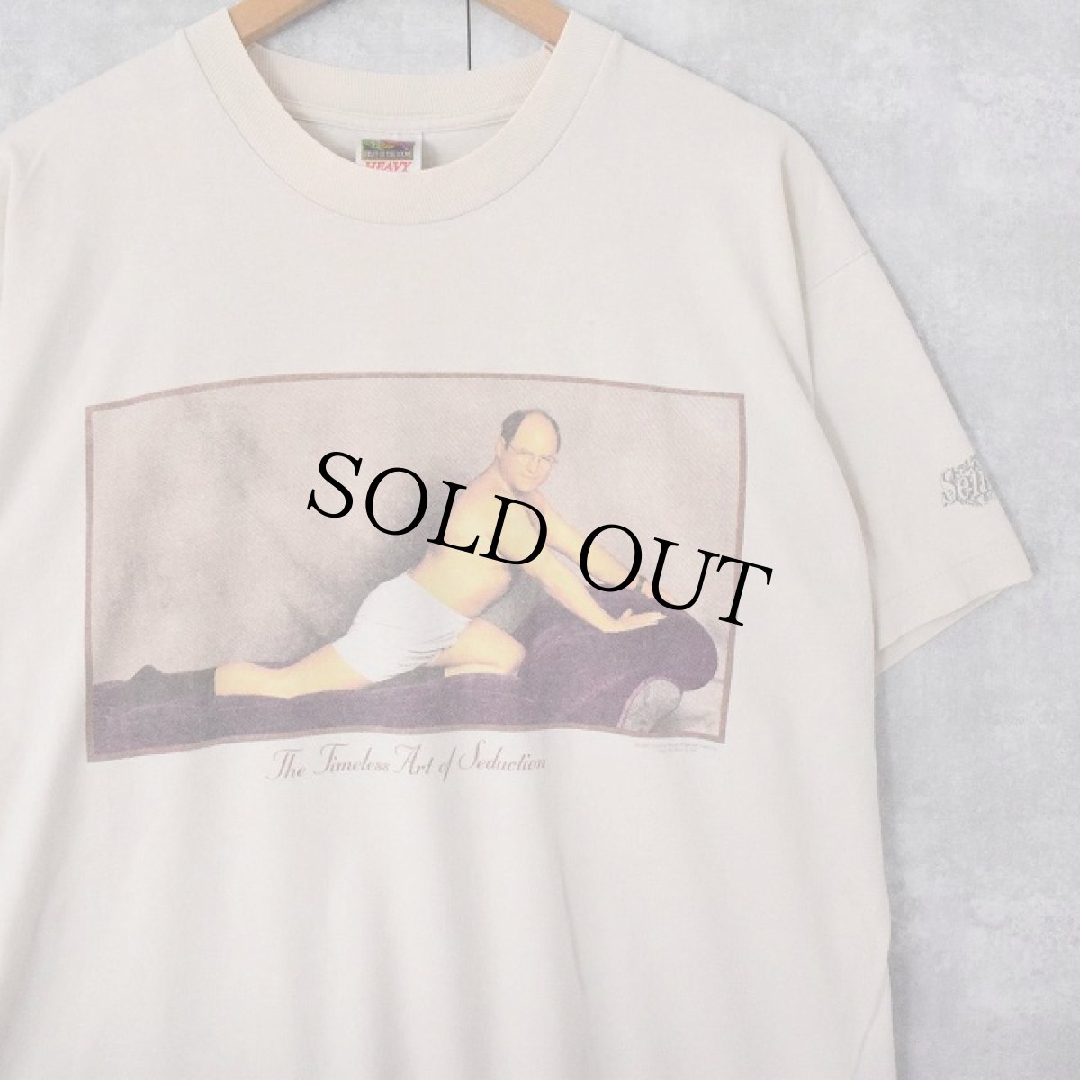 画像1: 90's Seinfeld George "The Timeless Art of Seduction" TV番組プリントTシャツ XL (1)