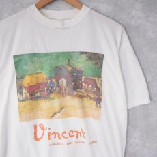 画像1: 90's〜 VINCENT VAN GOGH "Gypsy Camp near Arles" アートプリントTシャツ (1)