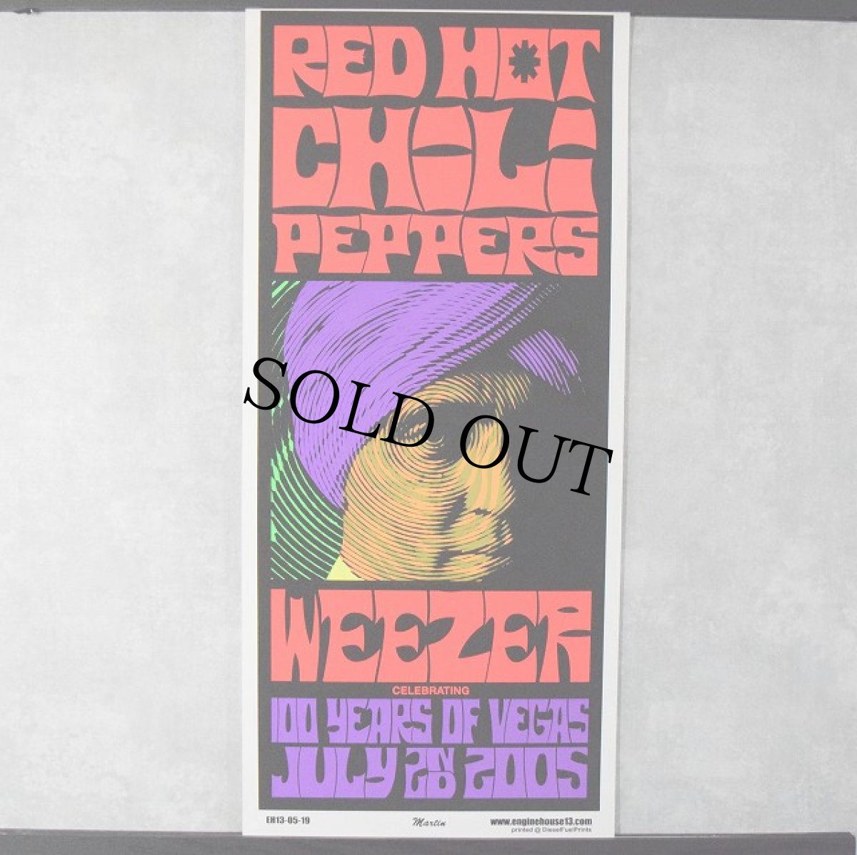 画像1: 2005 Red Hot Chili Peppers × WEEZER "100YEARS OF VEGAS " Poster (1)