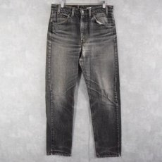 画像1: 90's Levi's 505 USA製 ブラックデニムパンツ W33 (1)