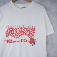 画像1: 90's USA製 THIEF OF HEARTS プリントTシャツ XL (1)