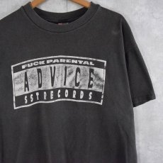 画像1: 90's SST RECORDS USA製 ロゴプリント レコードレーベルTシャツ XL (1)