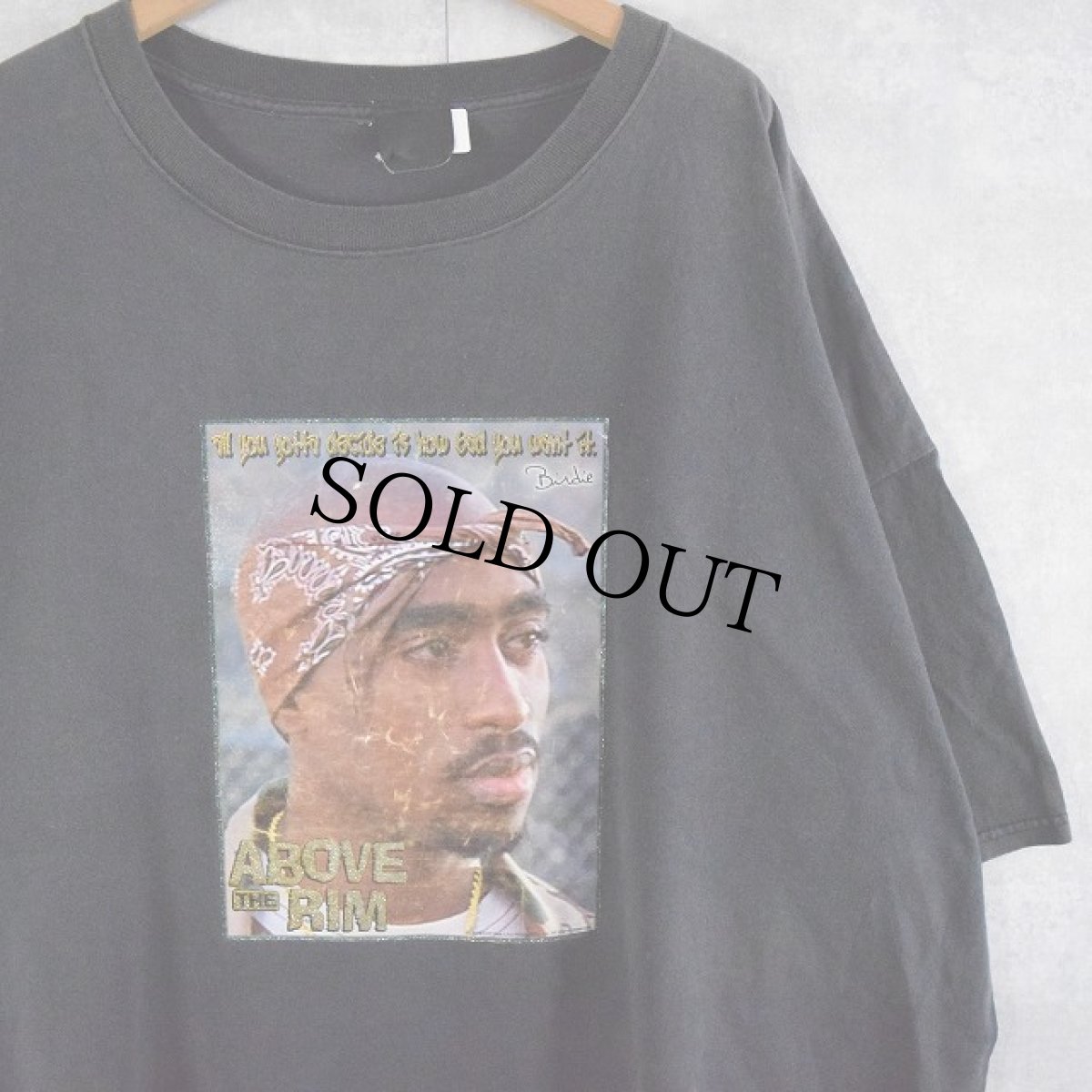 画像1: 90's 2pac USA製 "A BOVE THE RIM" ヒップホップムービーTシャツ 3X (1)