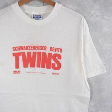 画像1: 80's TWINS USA製 "SCHWARZENEGGER DEVITO" コメディ映画プリントTシャツ L (1)