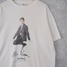 画像1: 90's Mr.Bean "Airborne" コメディ番組プリントTシャツ XL (1)