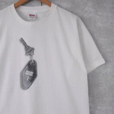 画像1: 90's PSYCHO USA製 "Check in. Relax, Take a shower." 映画プリントTシャツ XL (1)