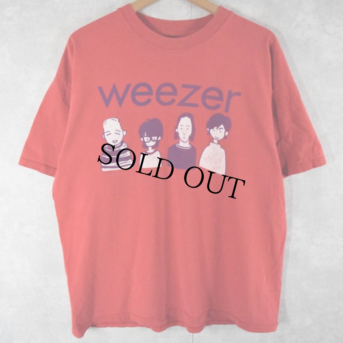 画像1: 2002 Weezer オルタナロックバンドTシャツ  (1)
