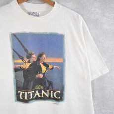 画像1: 90's TITANIC ロマンス映画プリントTシャツ XL (1)