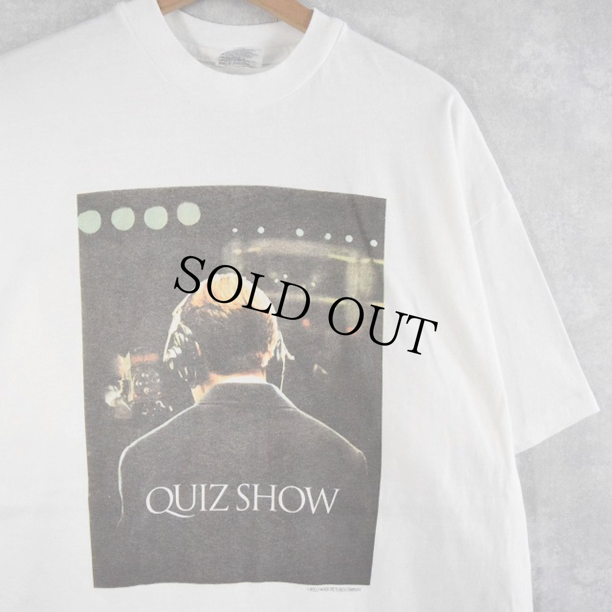 画像1: 90's QUIZ SHOW USA製 ドキュメンタリー映画プリントTシャツ XL (1)