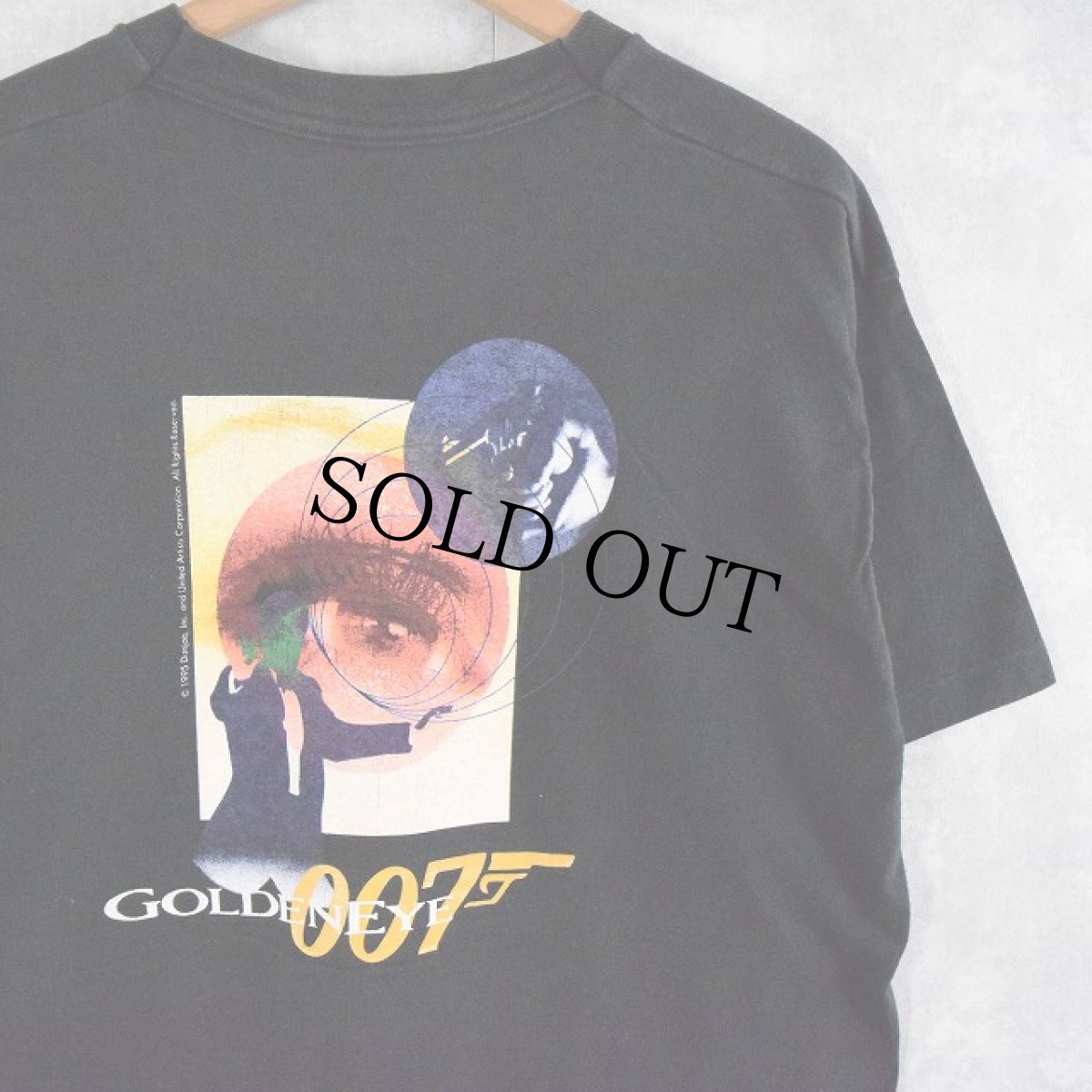 画像1: 90's 007/GOLDENEYE USA製 アクション映画プリントTシャツ L (1)