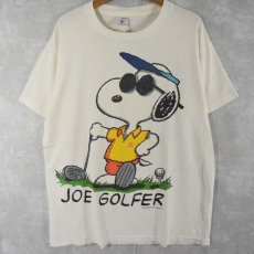 画像1: 90's SNOOPY USA製 "JOE GOLFER" キャラクターTシャツ L (1)