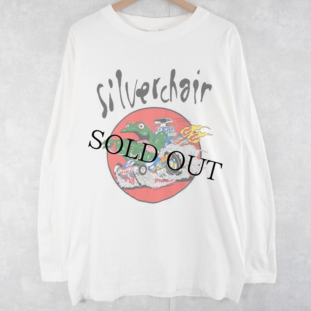 画像1: 【SALE】 90's SILVERCHAIR "frogstomp" オルタナティブロックバンドロンT XL (1)