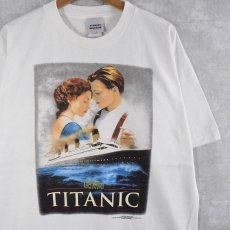 画像1: 90's TITANIC ロマンス映画プリントTシャツ L (1)