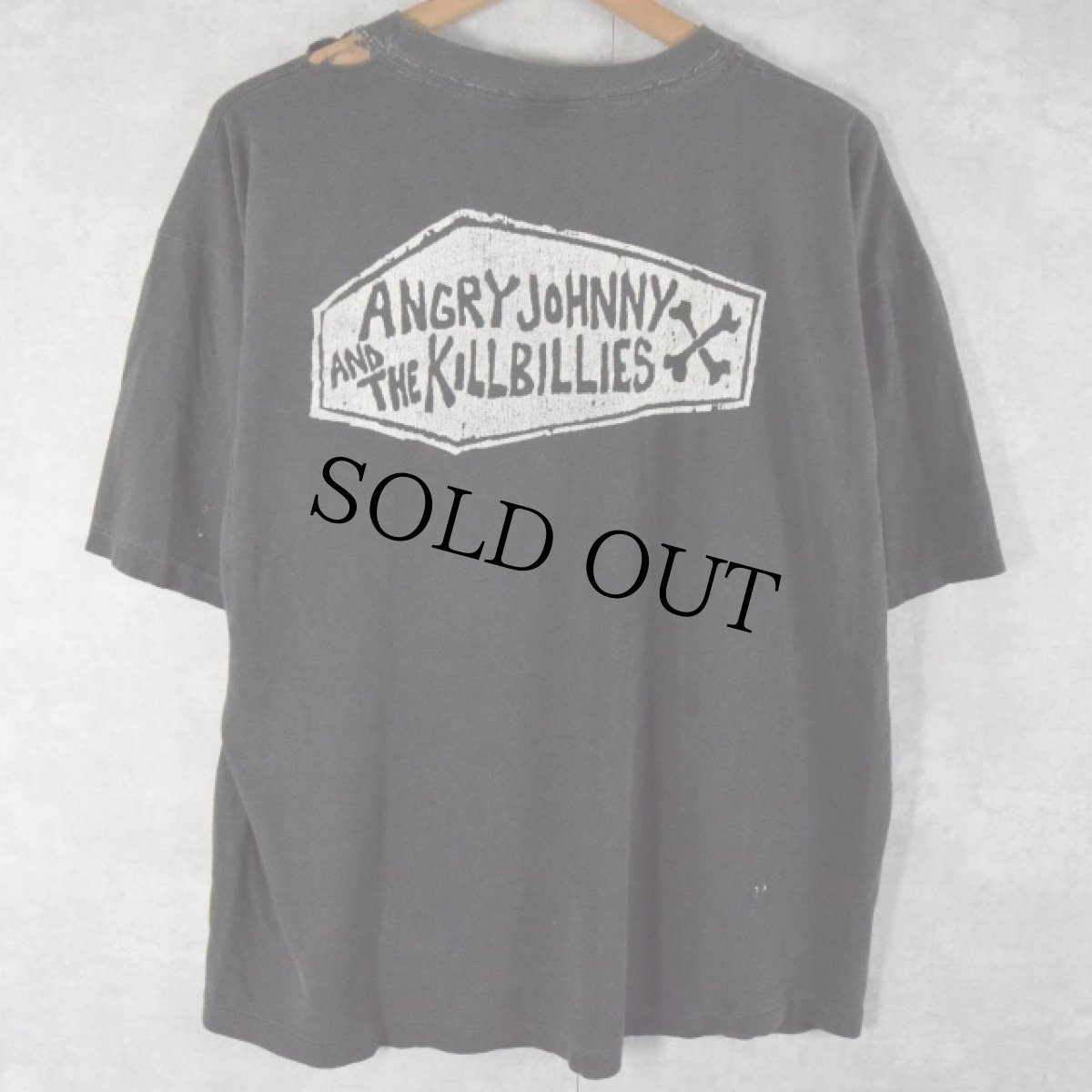 画像2: Angry Johnny & The Killbillies "MUSIC FOR CARNIVORES" ミュージックグループTシャツ XL (2)
