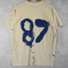 画像2: 90's SNOOPY USA製 "ACTION" ハンドペイント キャラクターTシャツ XL (2)