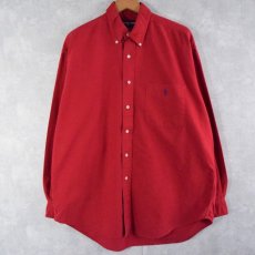 画像1: POLO Ralph Lauren "BIG SHIRTS" ロゴ刺繍 オックスフォードボタンダウンシャツ M (1)
