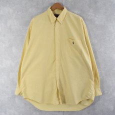 画像1: POLO Ralph Lauren "BIG SHIRTS" ロゴ刺繍 オックスフォードボタンダウンシャツ L (1)