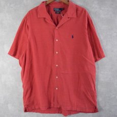 画像1: POLO Ralph Lauren "CURHAM CLASSIC FIT" リネン×コットン オープンカラーシャツ XL (1)