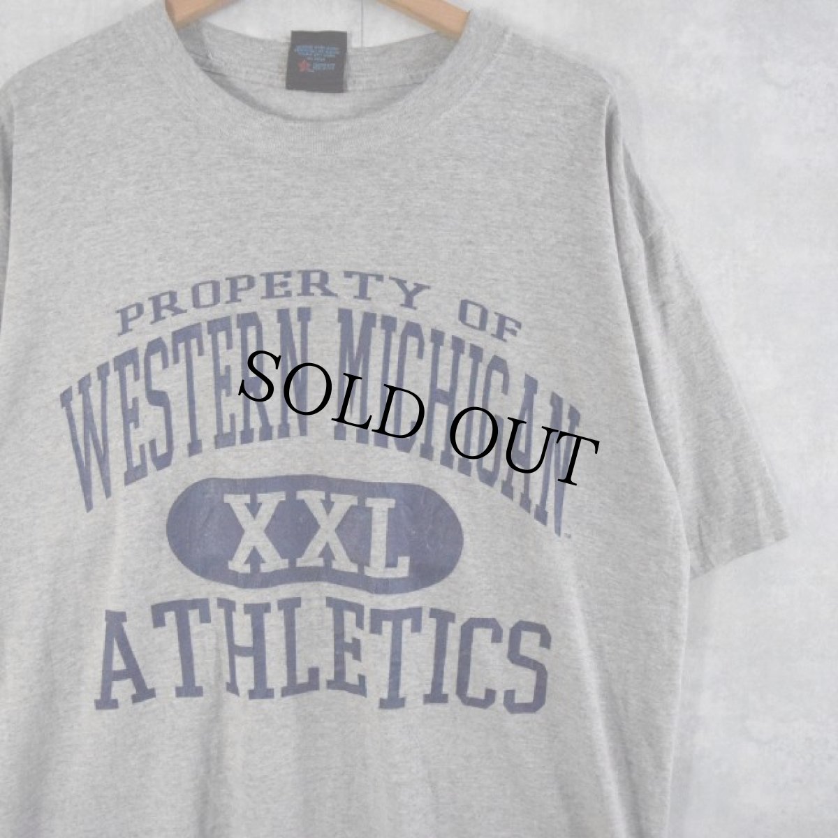 画像1: 【SALE】 WESTERN MICHIGAN ATHLETICS カレッジプリントTシャツ L (1)