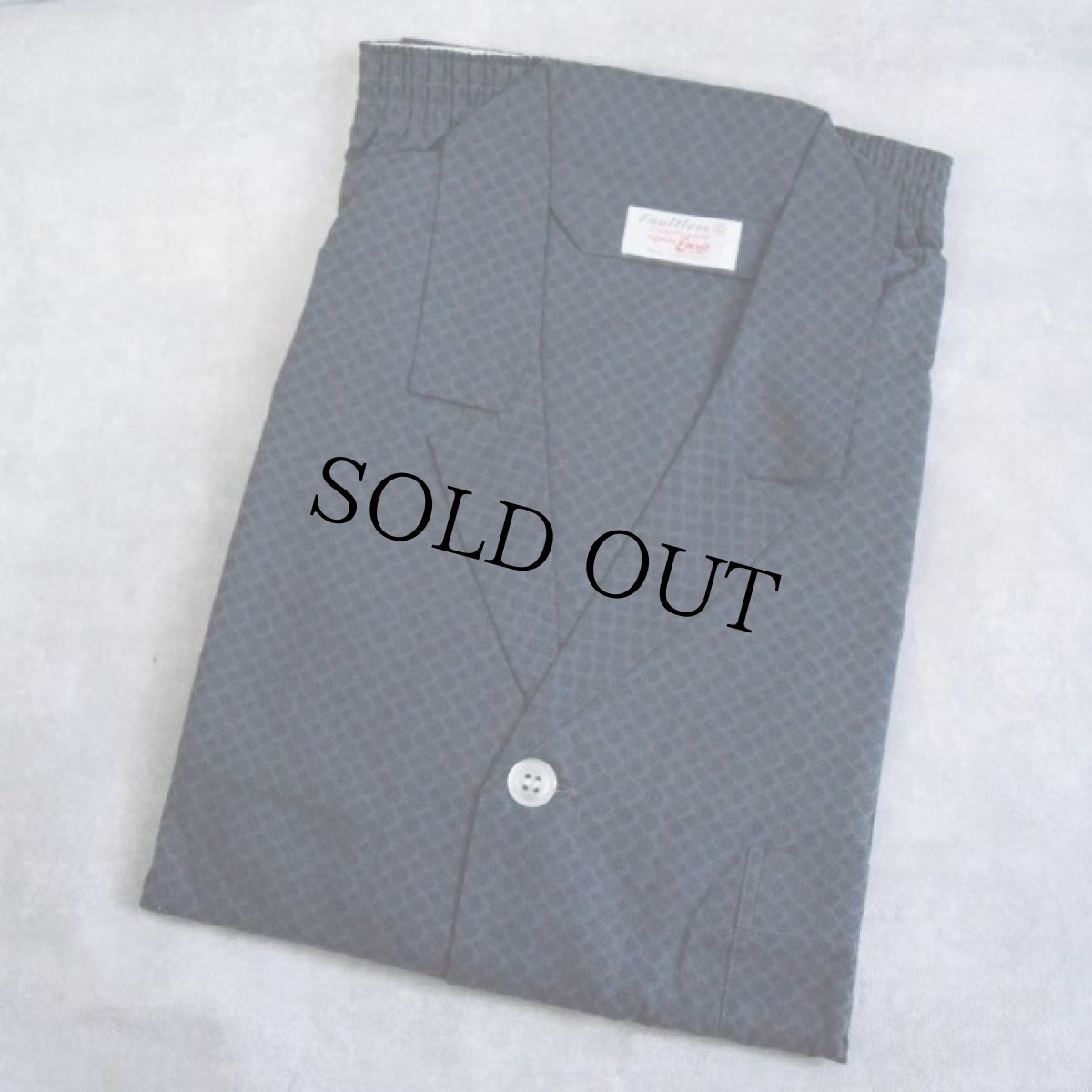 画像2: 60's faultless EURO 総柄パジャマシャツ&パンツ SETUP LARGE DEADSTOCK (2)