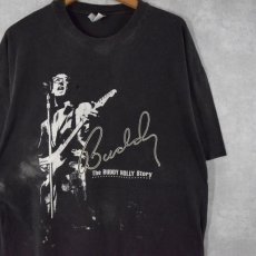 画像1: 90's USA製 "The BUDDY HOLLY Story" ロックミュージシャンドキュメンタリー映画 プリントTシャツ XL (1)