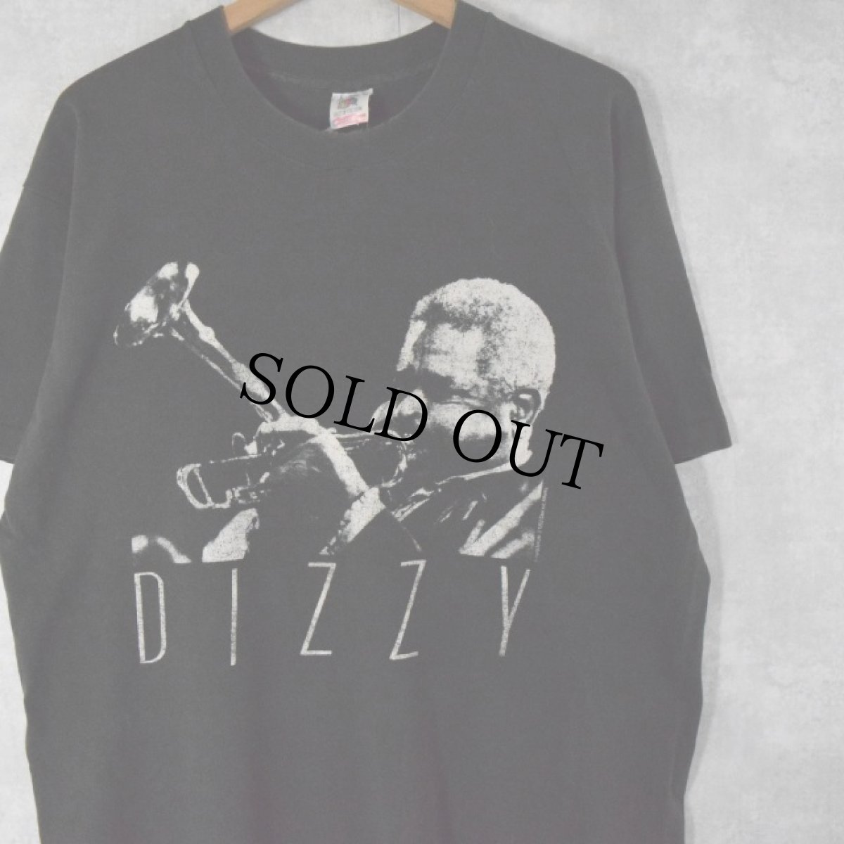 画像1: 90's Dizzy Gillespie USA製 ジャズミュージシャン プリントTシャツ L (1)