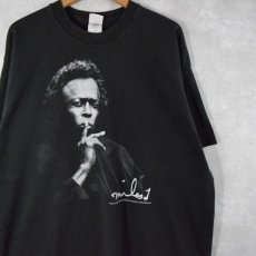 画像1: 90's MILES DAVIS USA製 ジャズミュージシャン プリントTシャツ XXL (1)